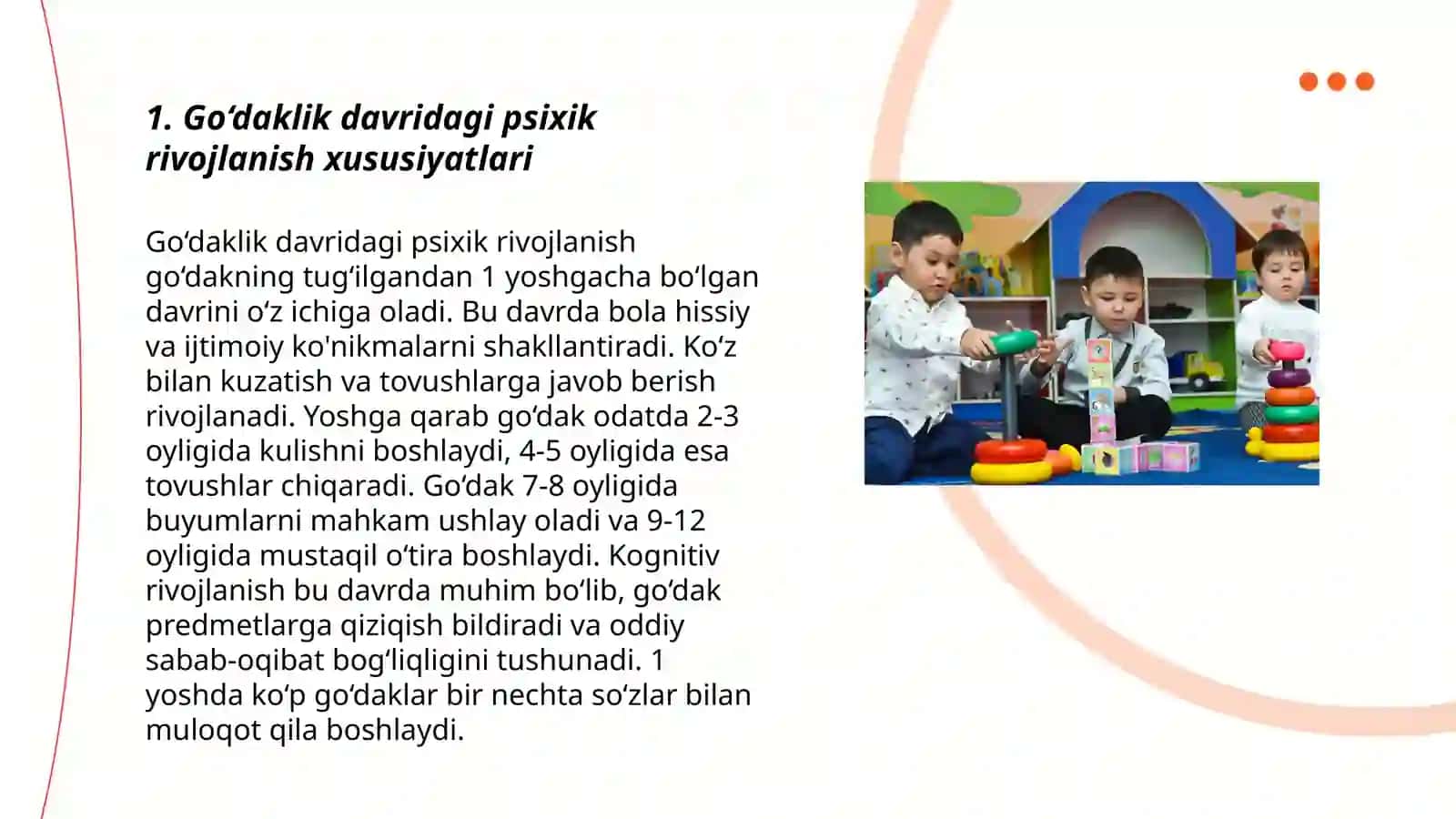 Psixik va jismoniy rivojlanish qonuniyatlari 3