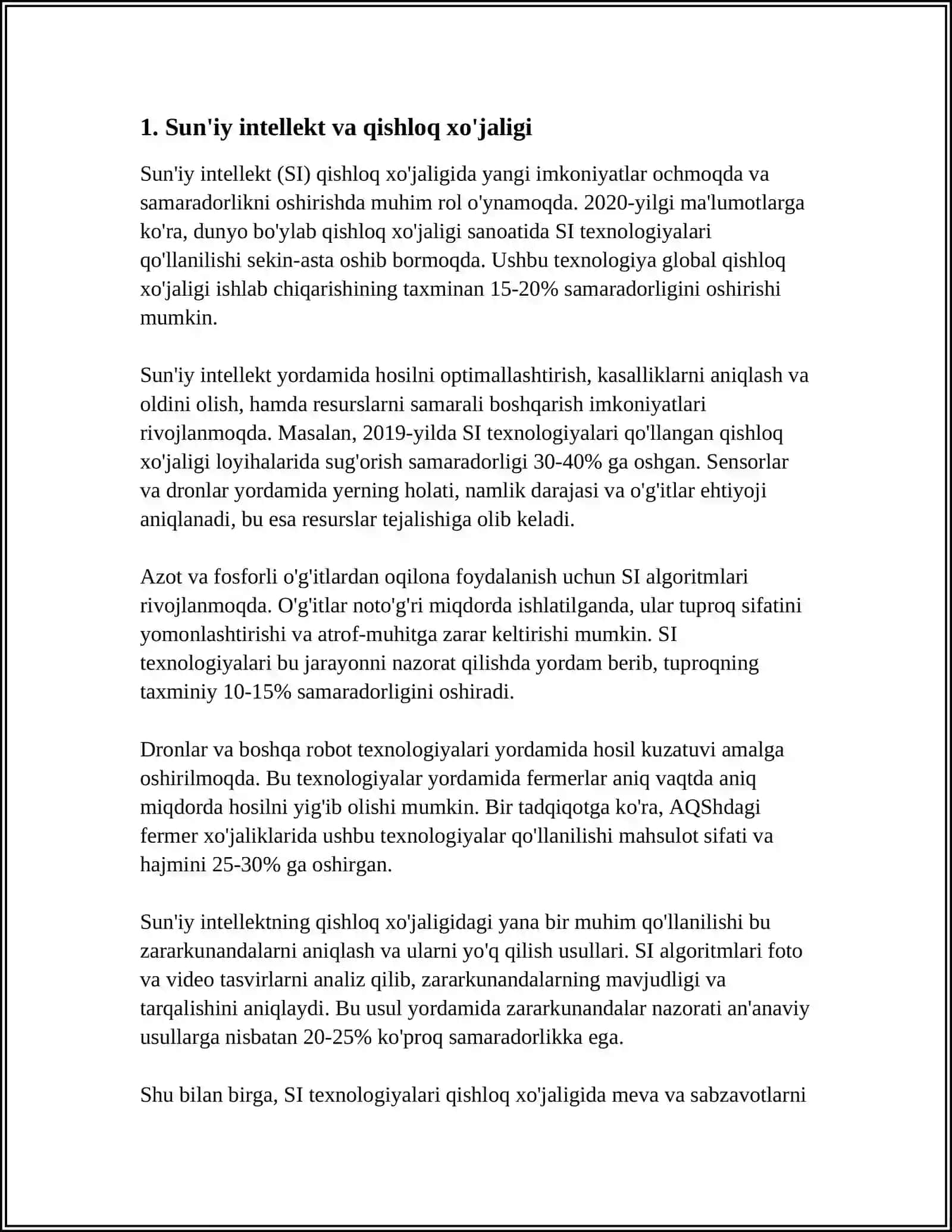 IQTISODIYOTNING TURLI TARMOQLARIDA SUN'IY INTELLEKT TEXNOLOGIYALARIDAN FOYDALANISH IMKONIYATLARI 3