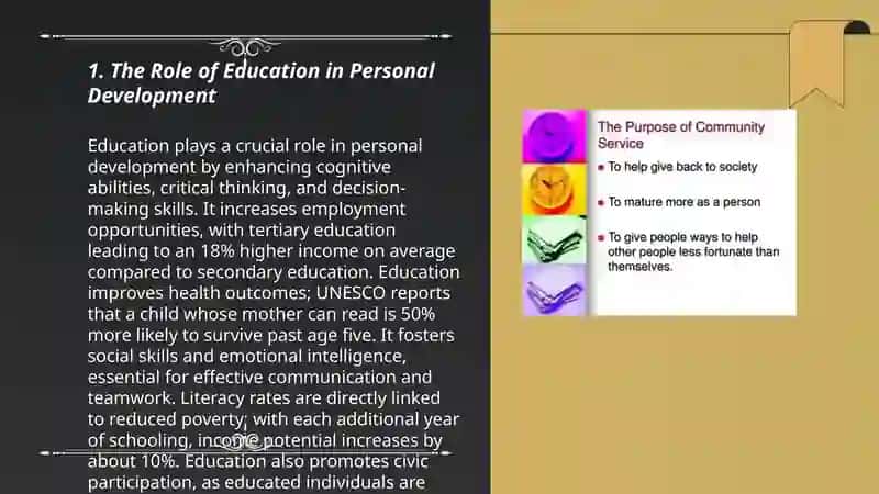 The purpose of school 3