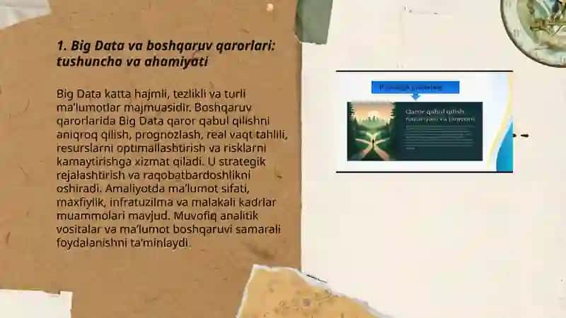 Big Data va boshqaruv qarorlari: tushuncha va ahamiyati 3