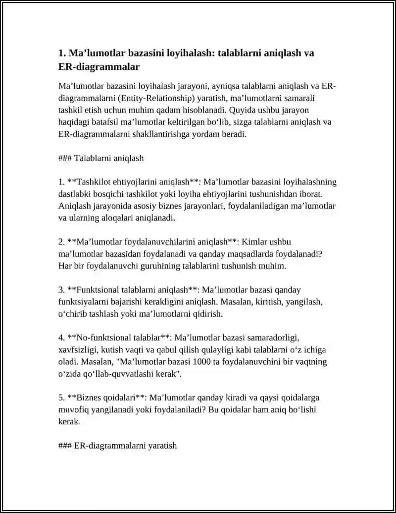 MAʼLUMOTLAR BAZASINI YARATISH VA ULARNI STATISTIK QAYTA ISHLASH 3