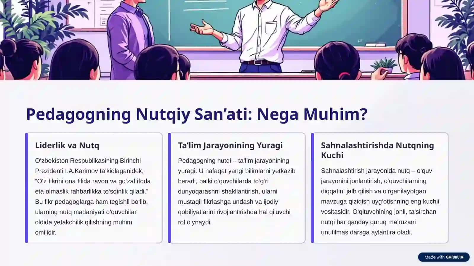 Sahnalashtirishda Pedagogning Nutqiy San’ati 3