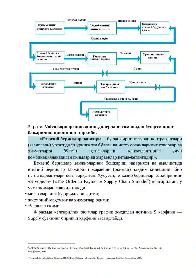 Логистик занжирлар ва операциялар 3