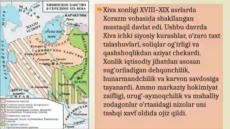 Xiva xonligi va Buxoro amirligining tugatilishi 3
