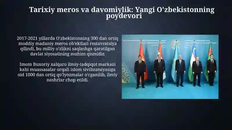 Yangi O'zbekistonda Prezident Sh.M. Mirziyoyev rahbarligi vatashabbusi ostida 3