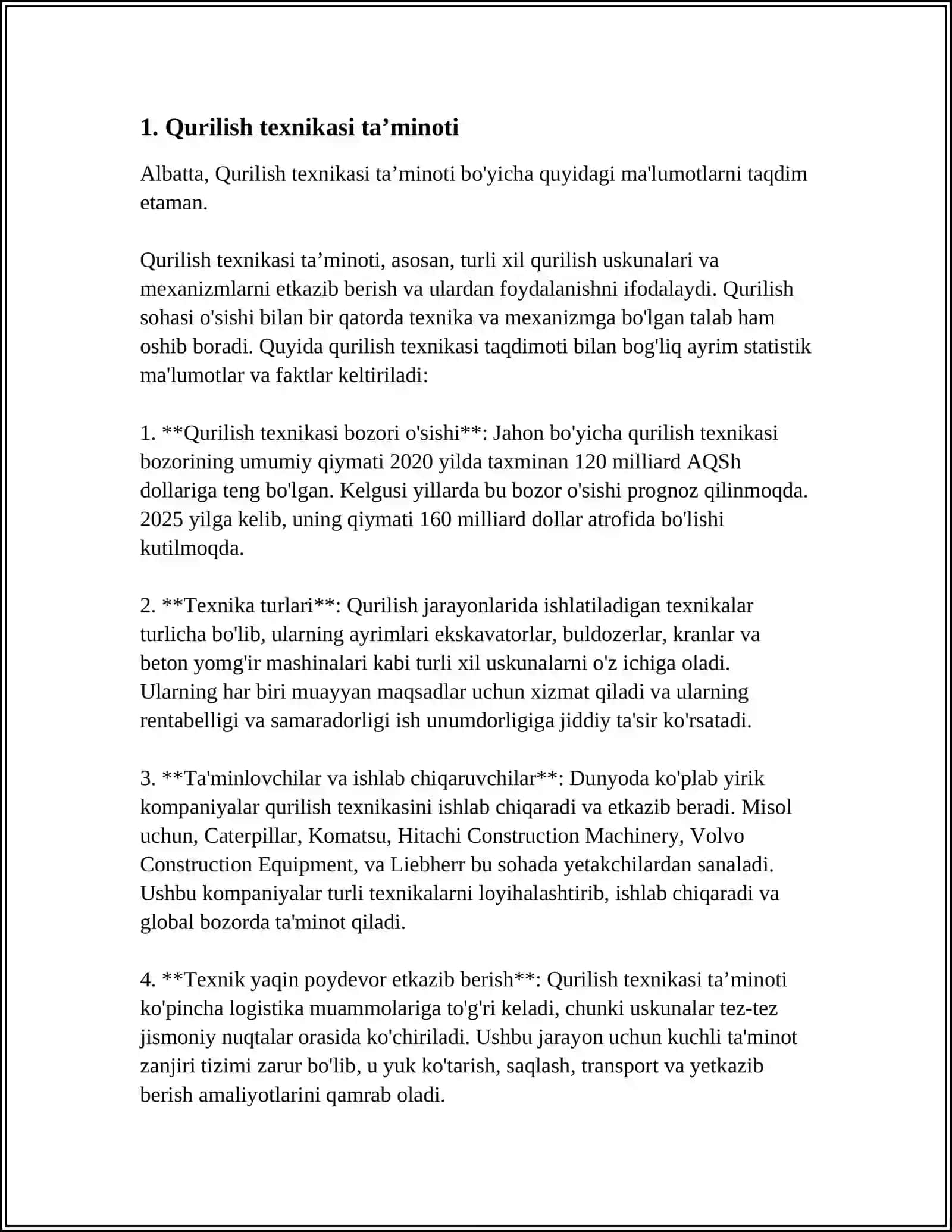 Qurilish texnikasi taʼminoti 3