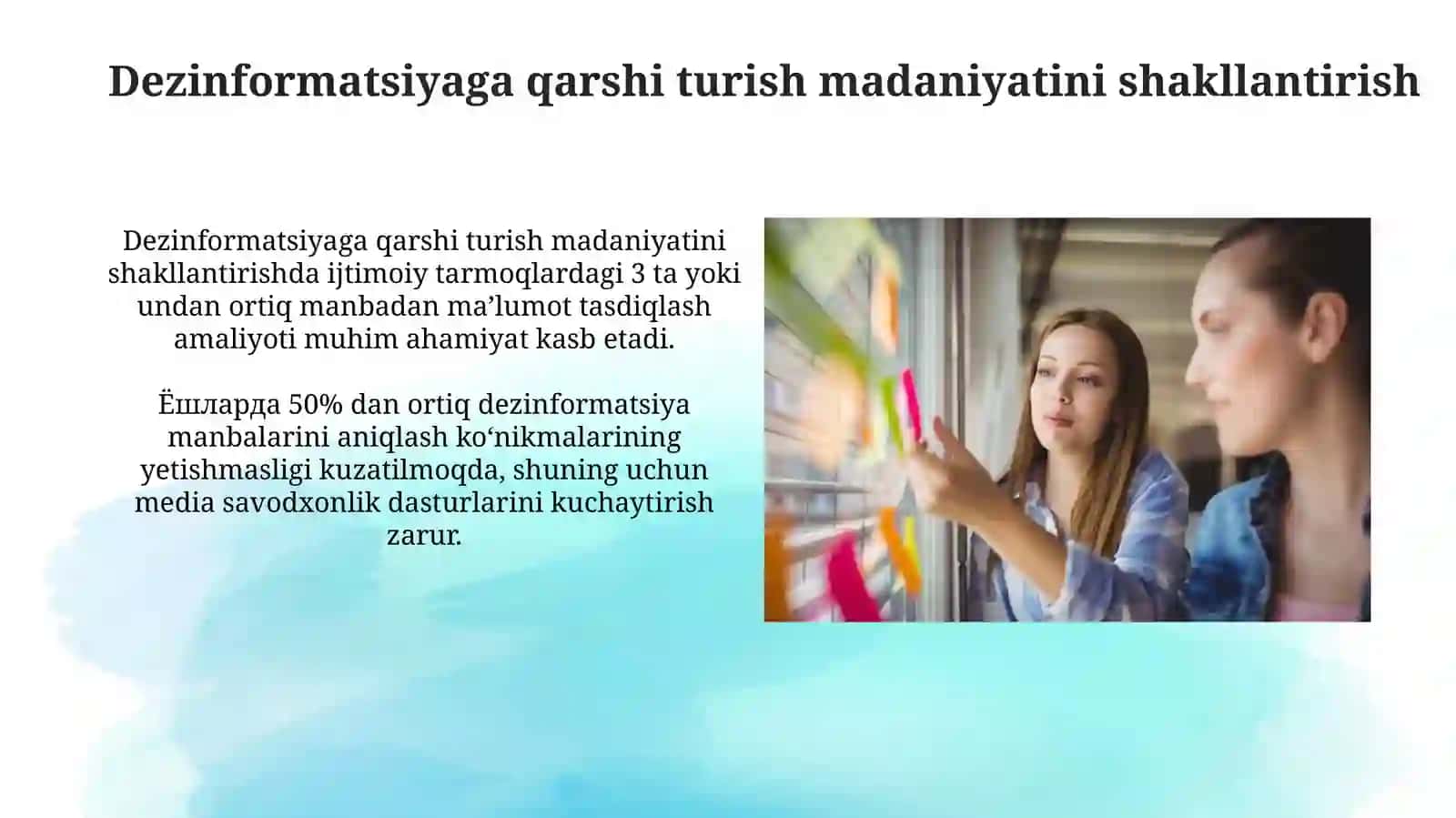 Dezinformatsiyaga qarshi turish madaniyatini shakllantirish 3