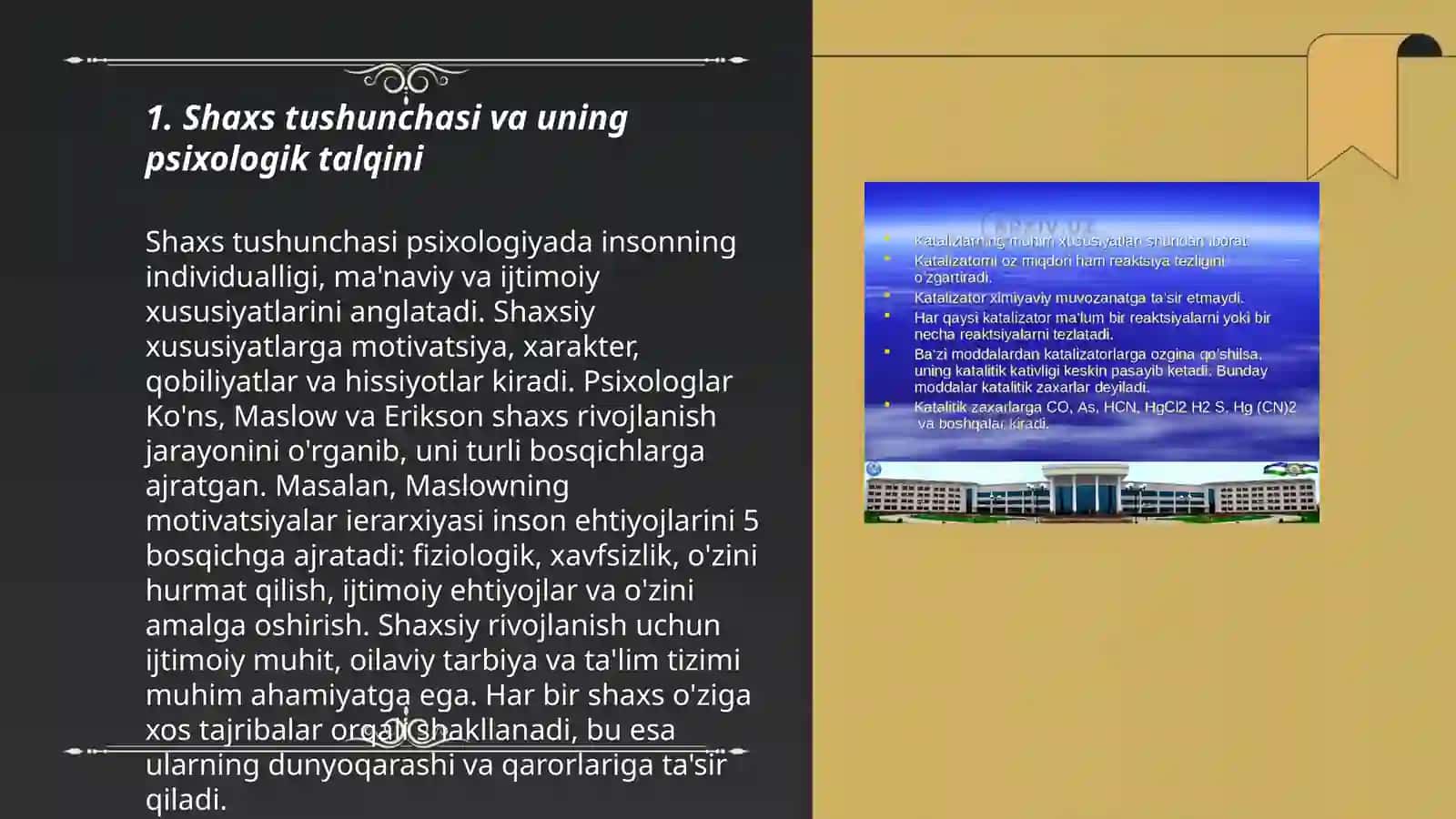 Satsial pisixologiyada shaxs momosning talqin etilish 3