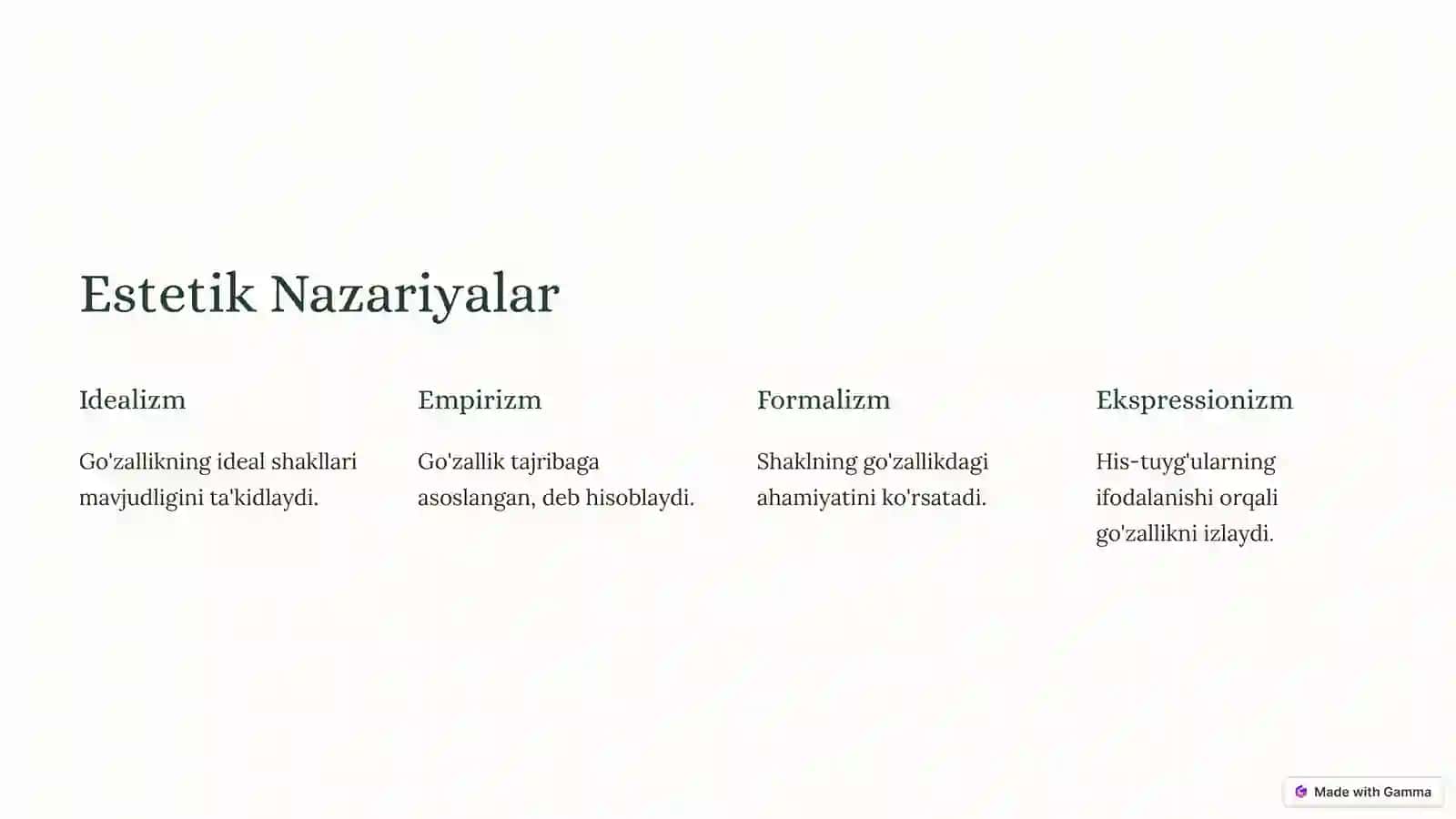 Estetika: Go'zallik va San'at Falsafasi 3