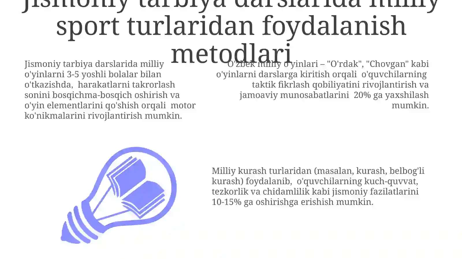 Jismoniy tarbiya darslarida milliy sport turlaridan foydalanish metodlari 3