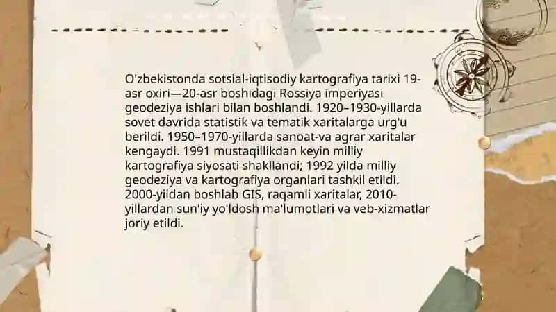 O'zbekistonda sotsial-iqtisodiy kartografiyaning tarixiy rivojlanishi 3