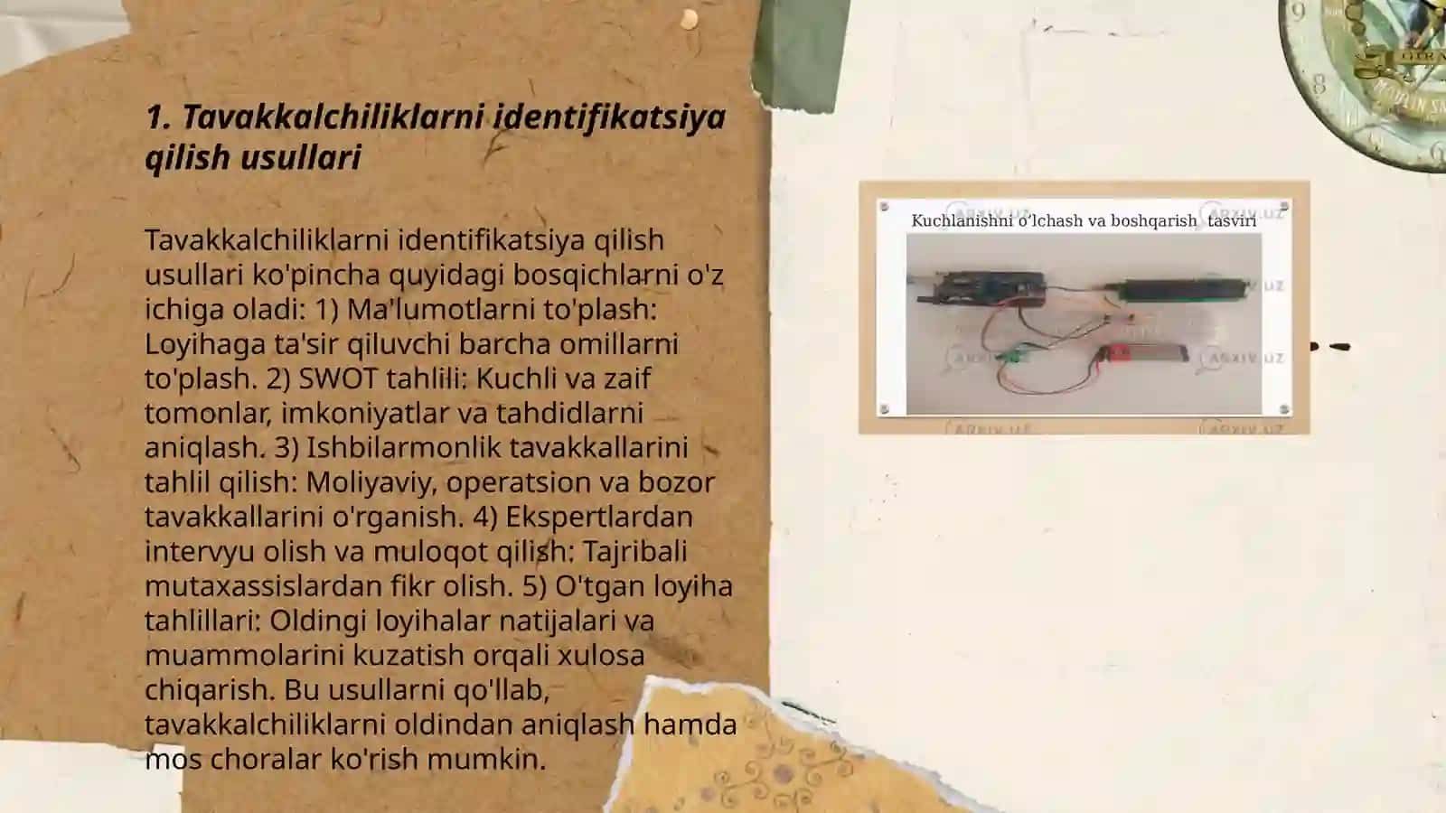 Biznesda tavakkalchilikni boshqarish va raqobat 3