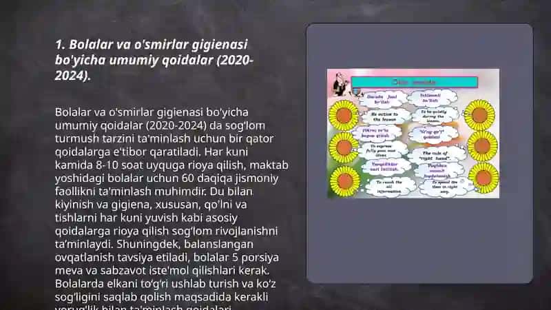 Bolalar va o'smirlar gigienasi bo'yicha umumiy qoidalar (2020-2024) 3