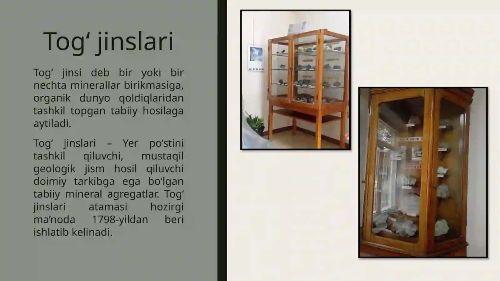 Tog‘ jinslari va minerallar 3