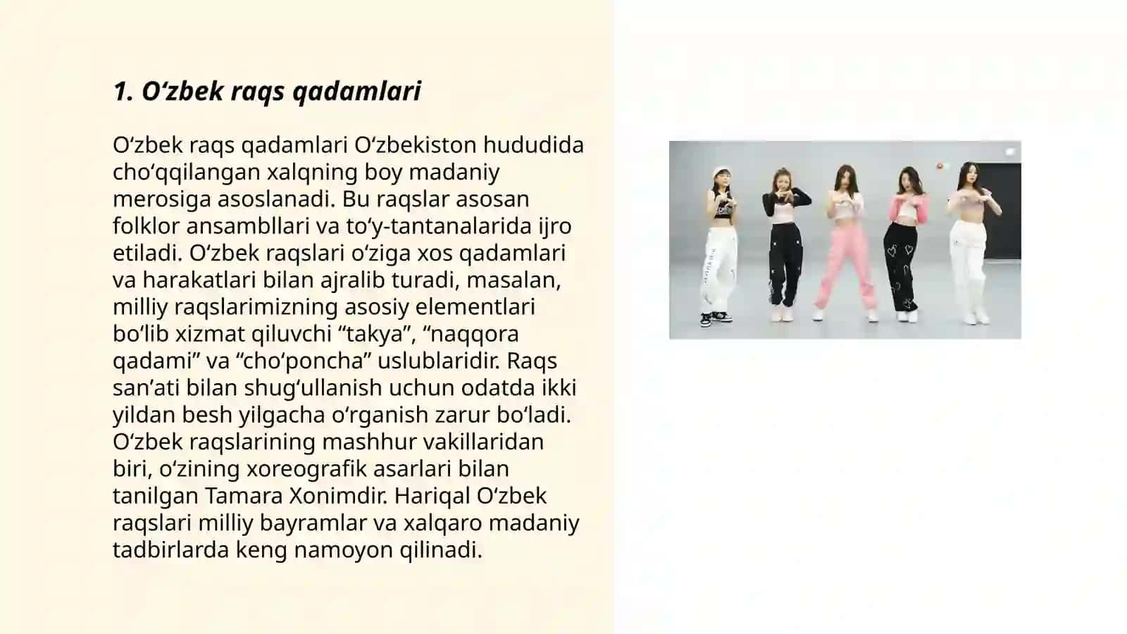 Oʻzbek raqs qadamlari 3