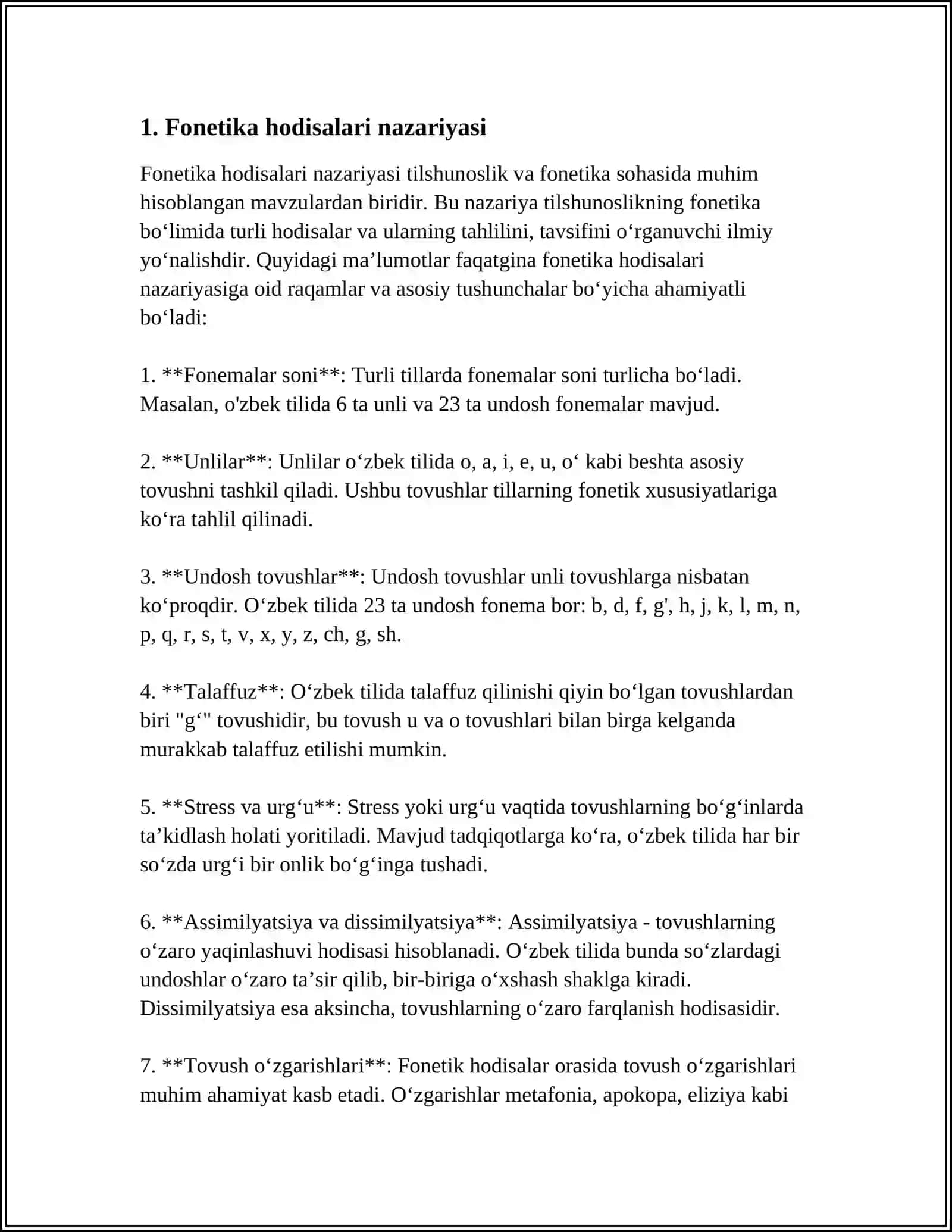 Fonetik Hodisalar va Tovush O'zgarishlarining Badiiy-Estetik Vazifalari (Erkin Vohidov She'riyati Misolida) 3