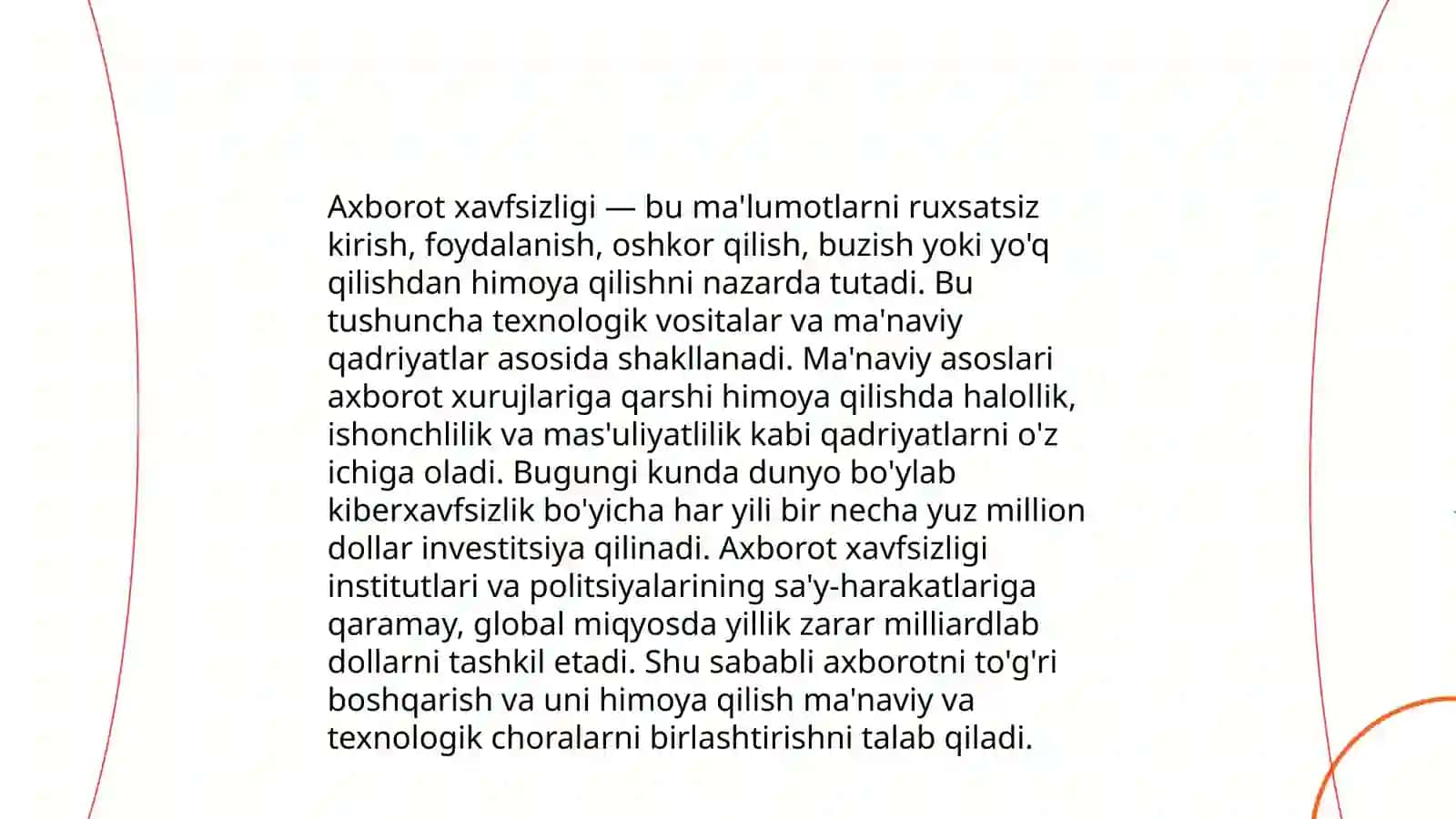 O‘zbekistonda axborot xavfsizligining ma‘naviy va huquqiy asoslari 3