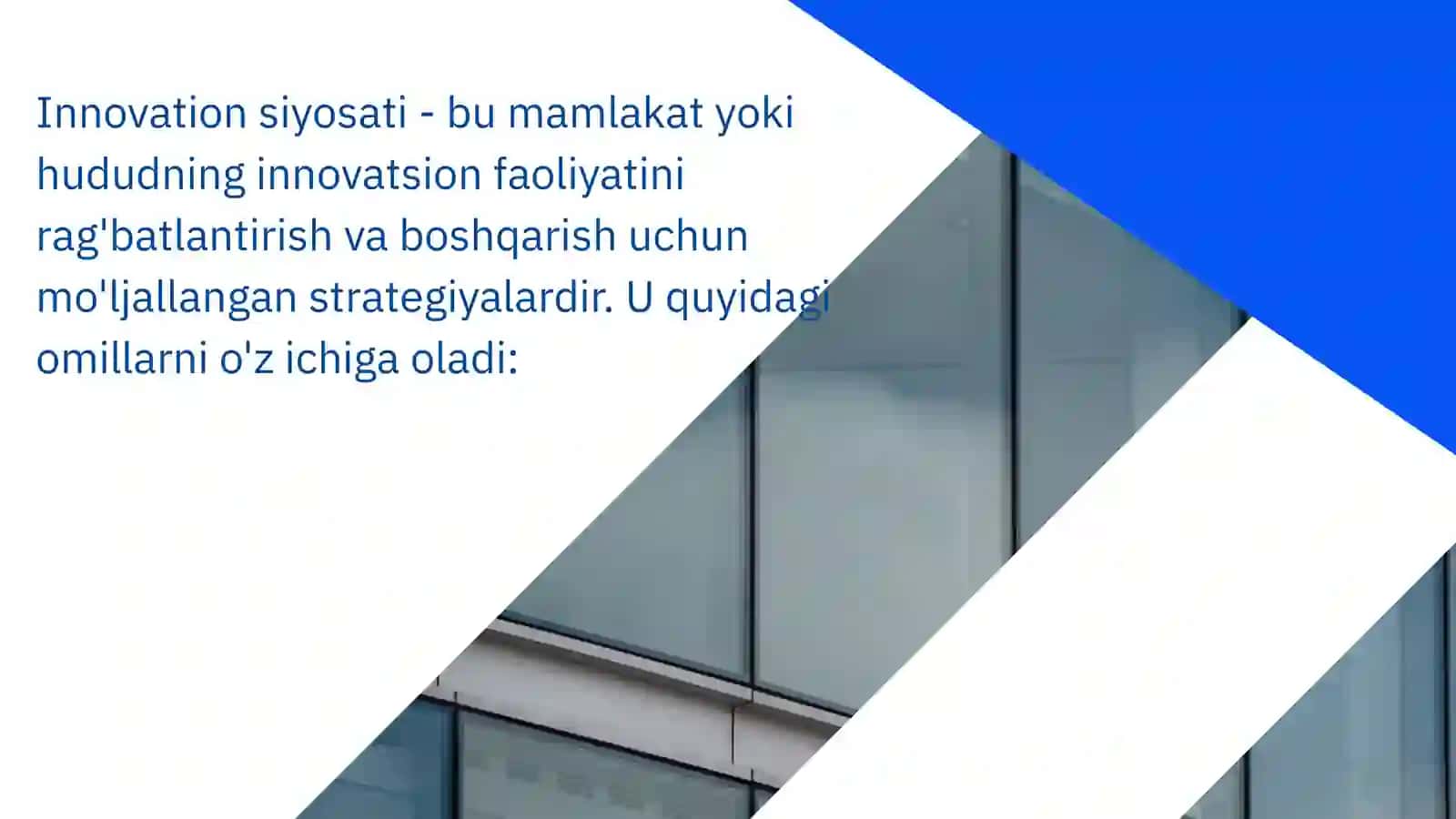 Innovation siyosat va innovatsion ekosistema 3