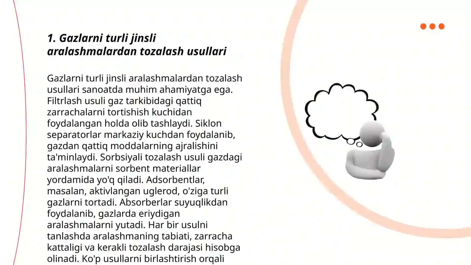 Gazlar tozalash usullari 3