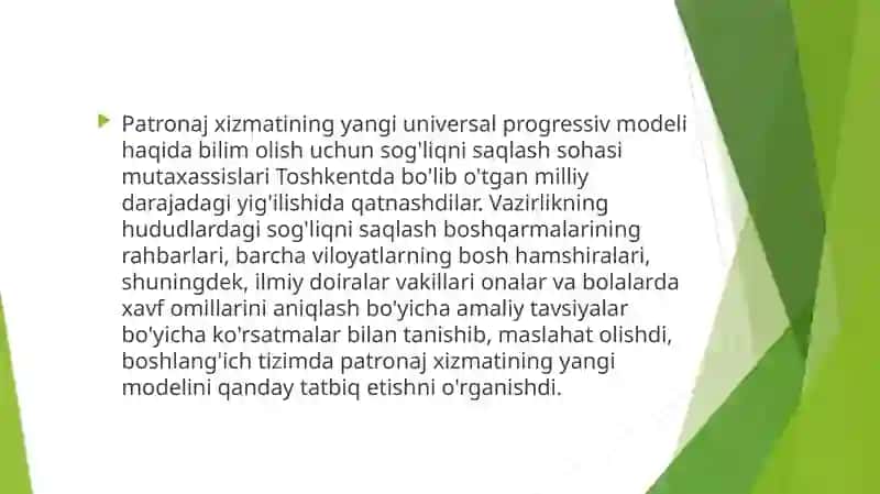 Patronaj xizmatining yangi modeli va bolalarga xizmat ko’rsatish 3