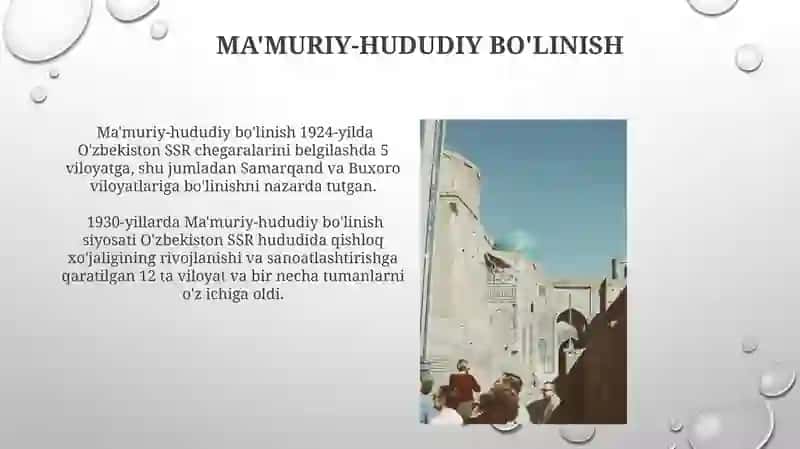Ma'muriy-Hududiy Bo'linish 3
