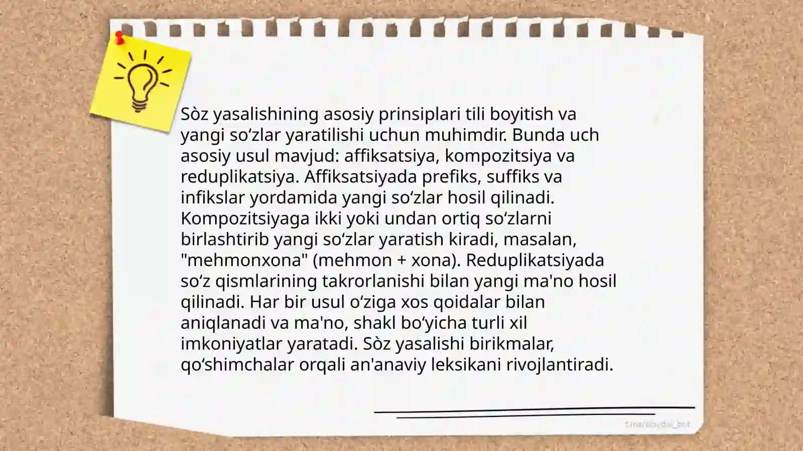 Sòz yasalishining asosiy prinsiplari 3