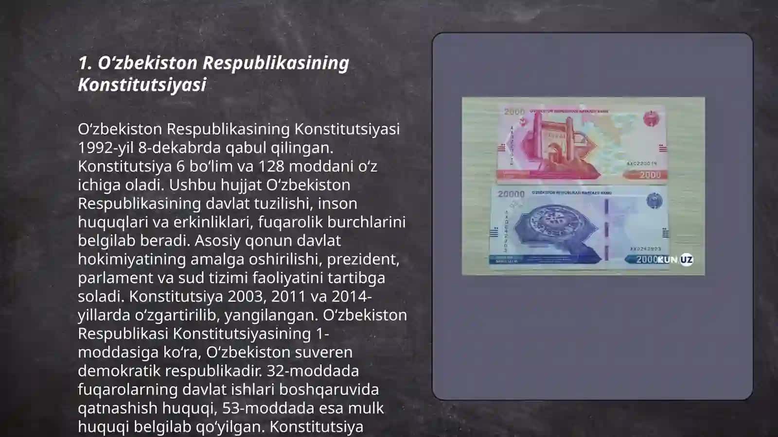 O‘zbekiston Respublikasining Konstitutsiyasi 3