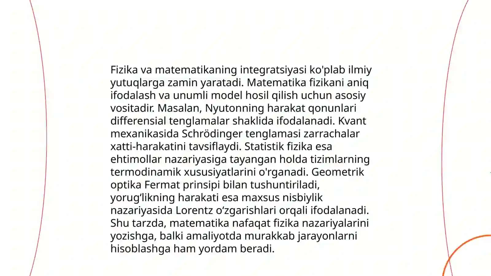 Fizikani o‘qitishda qo‘shni fanlari bilan bog‘lanishni ta’minlash 3