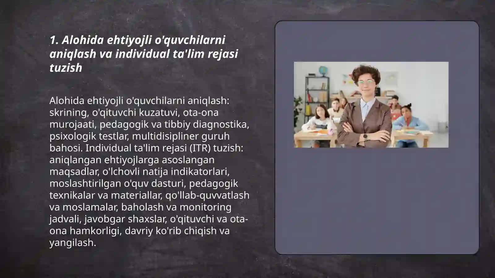 Alohida ehtiyojli o’quvchilarga ta'sir ko'rsatish yo'llar 3