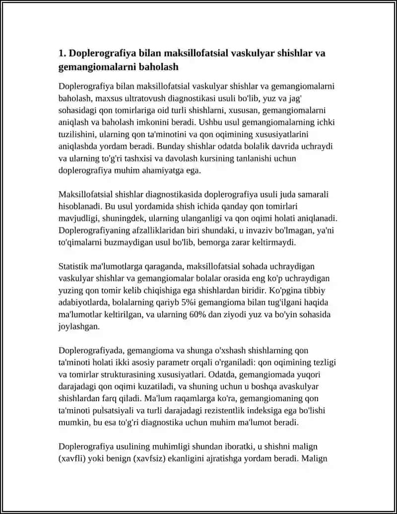 STOMATOLOGIYADA QOʻLLANADIGAN ZAMONAVIY DOPLEROGRAFIYA, MRT, KT. EXOKARDIOGRAFIYA 3
