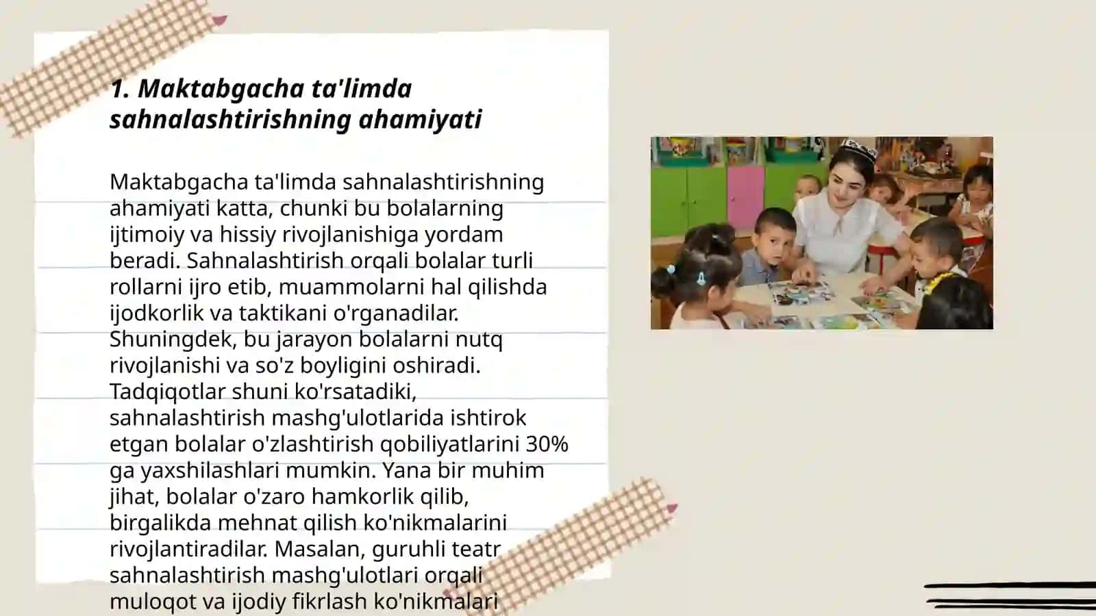 Maktabgacha talim tashkilotida sahnalashtirish faoliyati 3