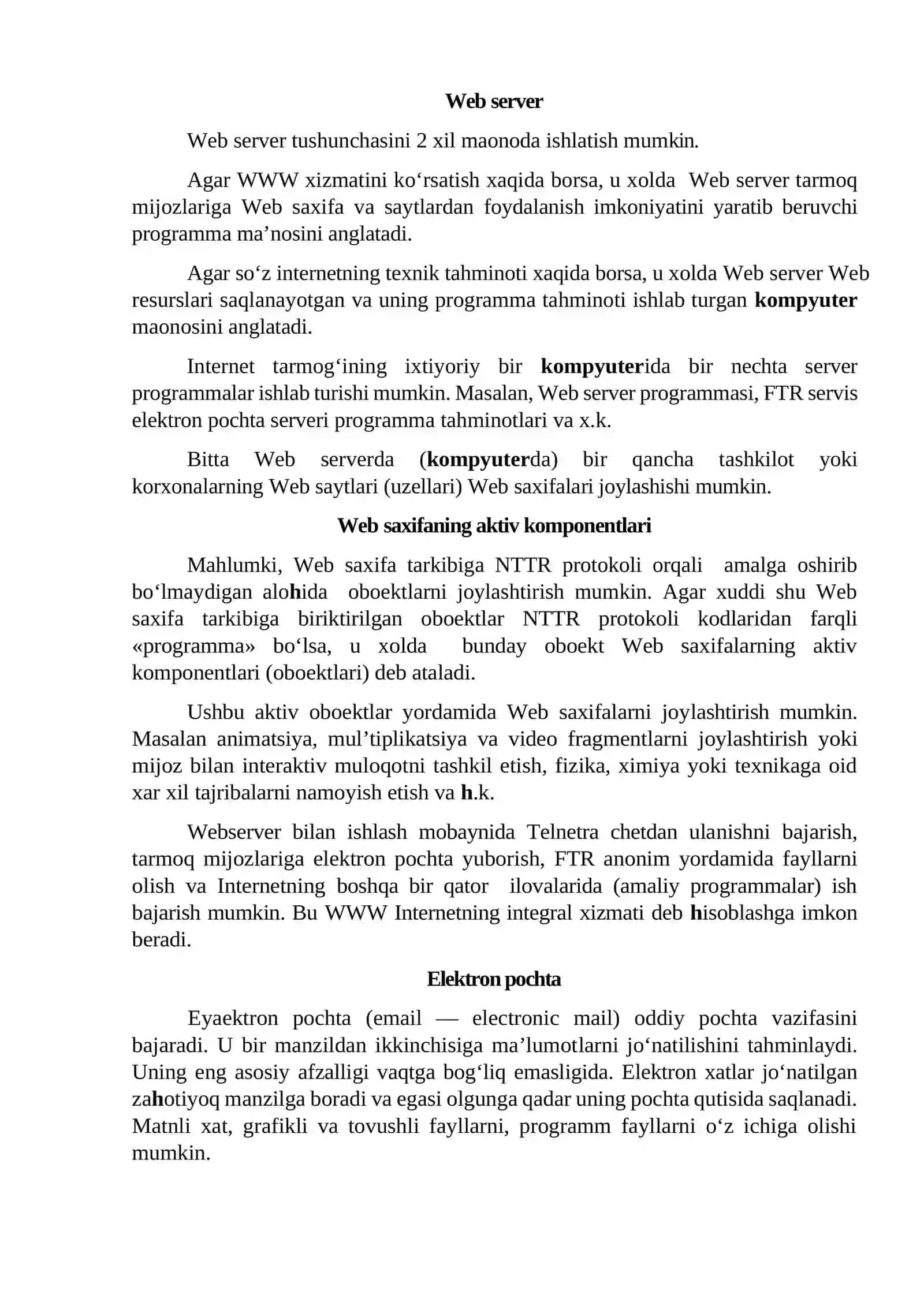 Mavzu №32: Qidiruv tizimlari. Ijtimoiy tarmoqlar. Masofadan ma’lumotlar almashish 3