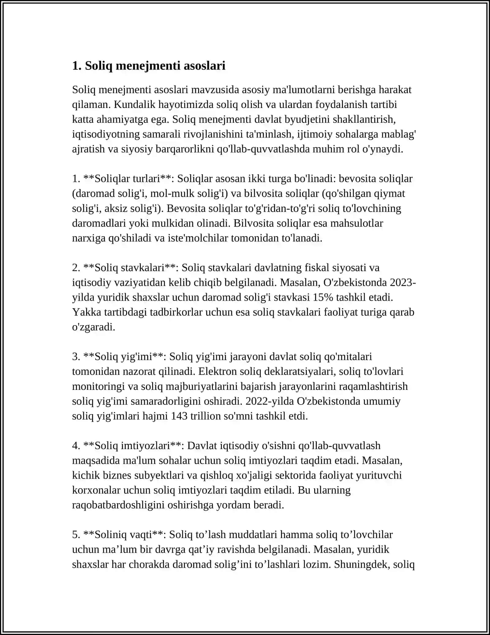 KORXONALARDA SOLIQ MENEJMENTINI TASHKIL ETISH 3