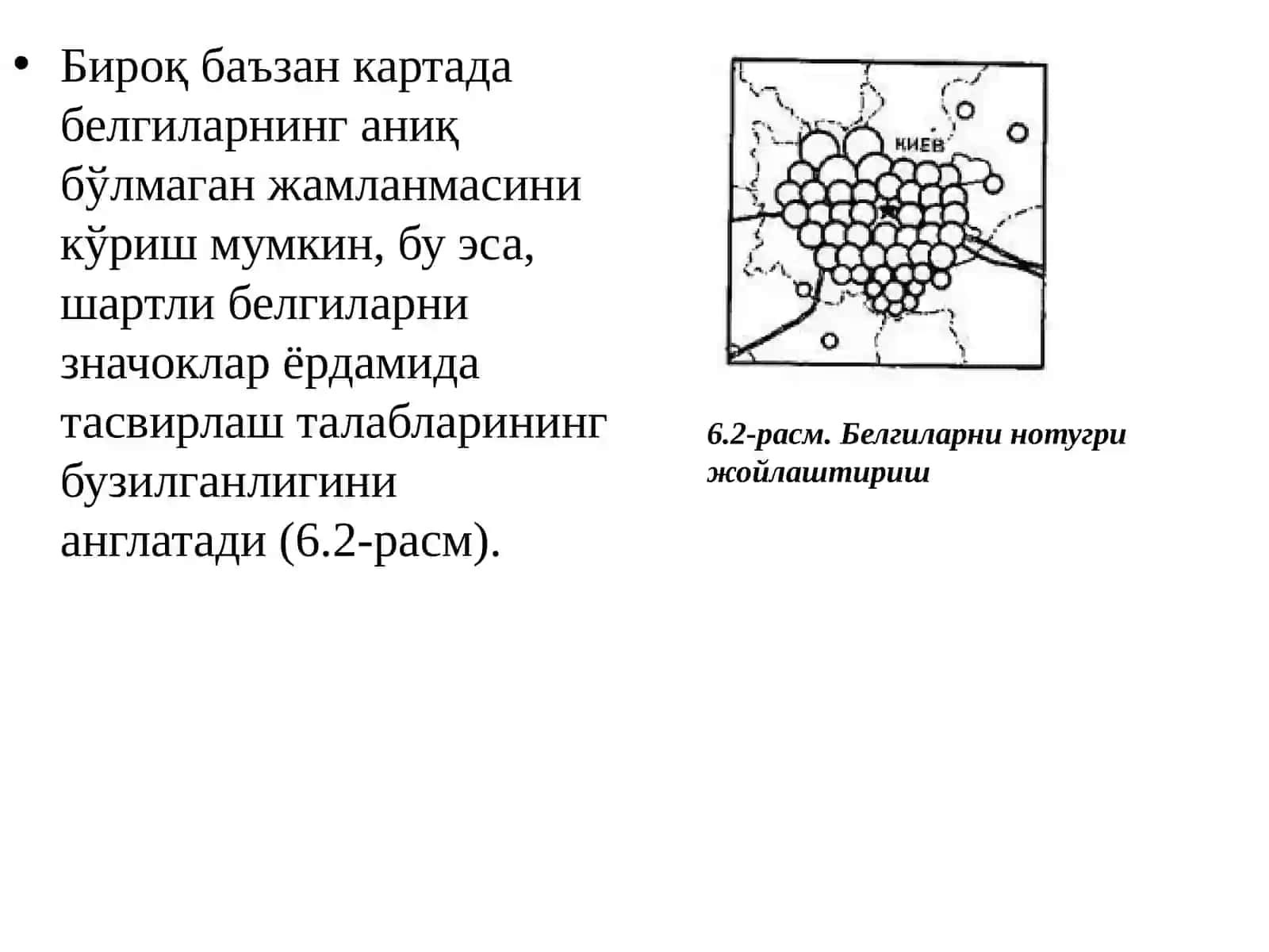 Картографик белгиларни қуриш услуби 3