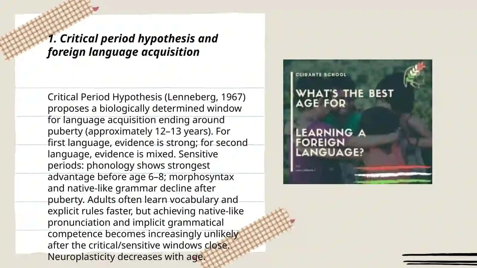 Age characteristics in learning a forein language 3