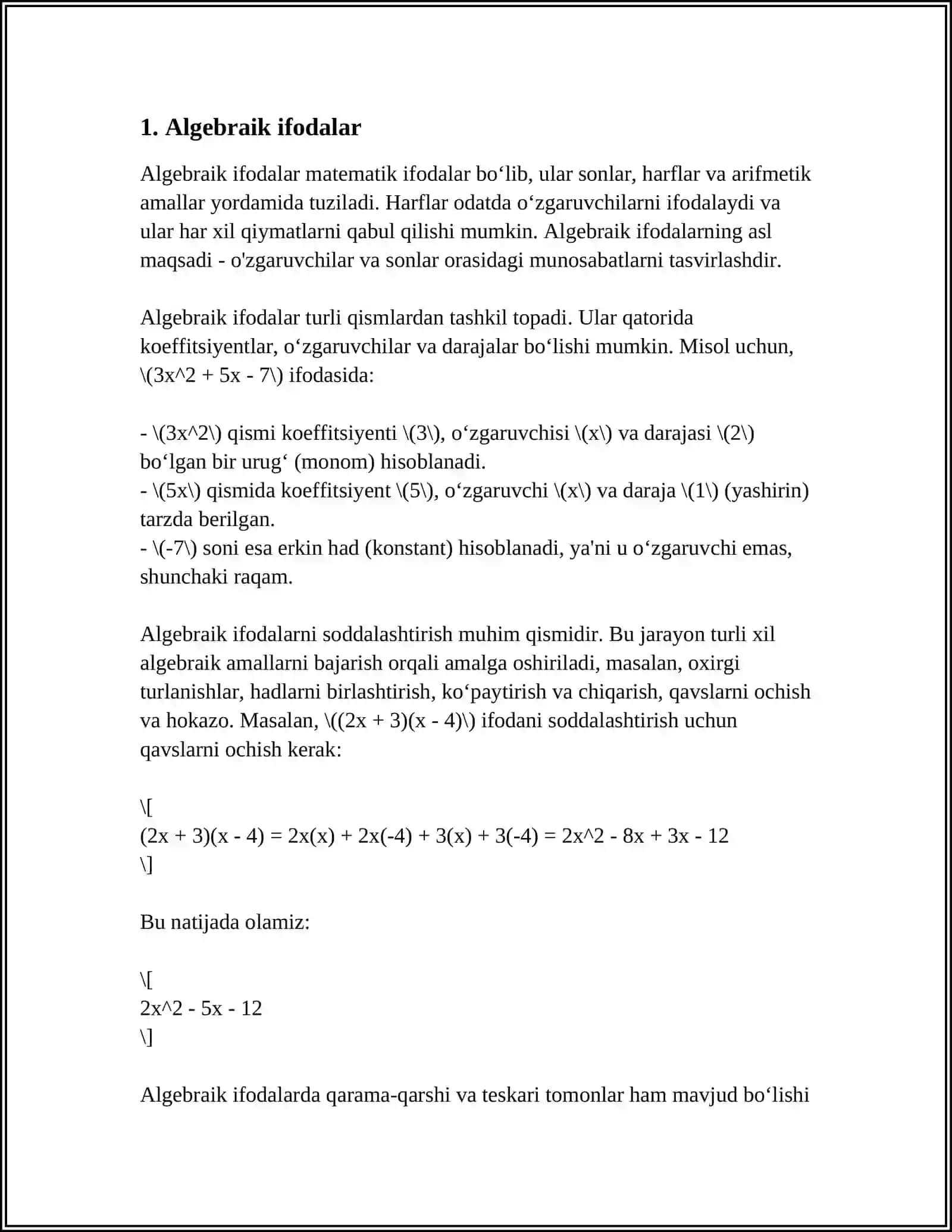 MATEMATIKA ETYUDLARI 3