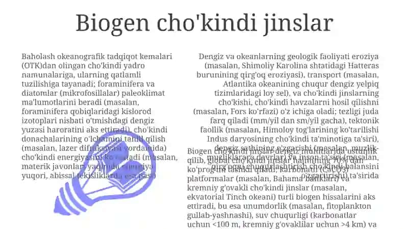 Dengiz va okeanlarning geologik ishini baholash 3