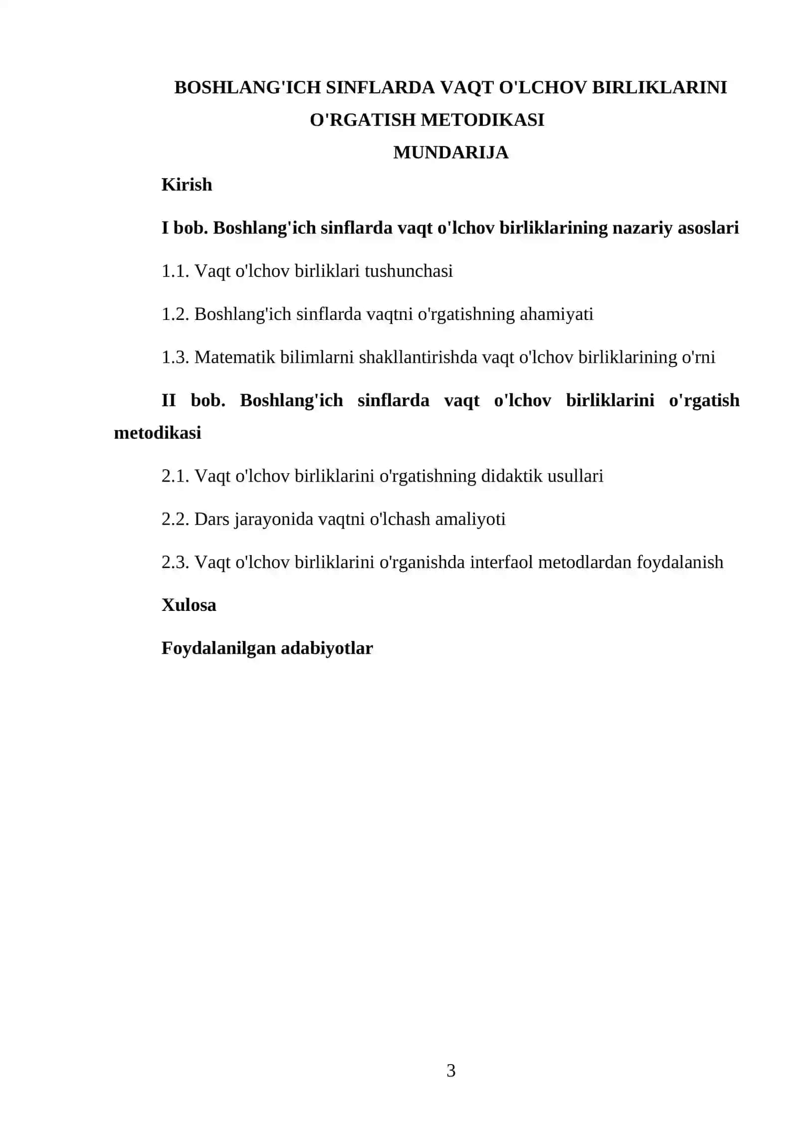 Boshlang'ich sinflarda vaqt o'lchov birliklarini o'rgatish metodikasi 3