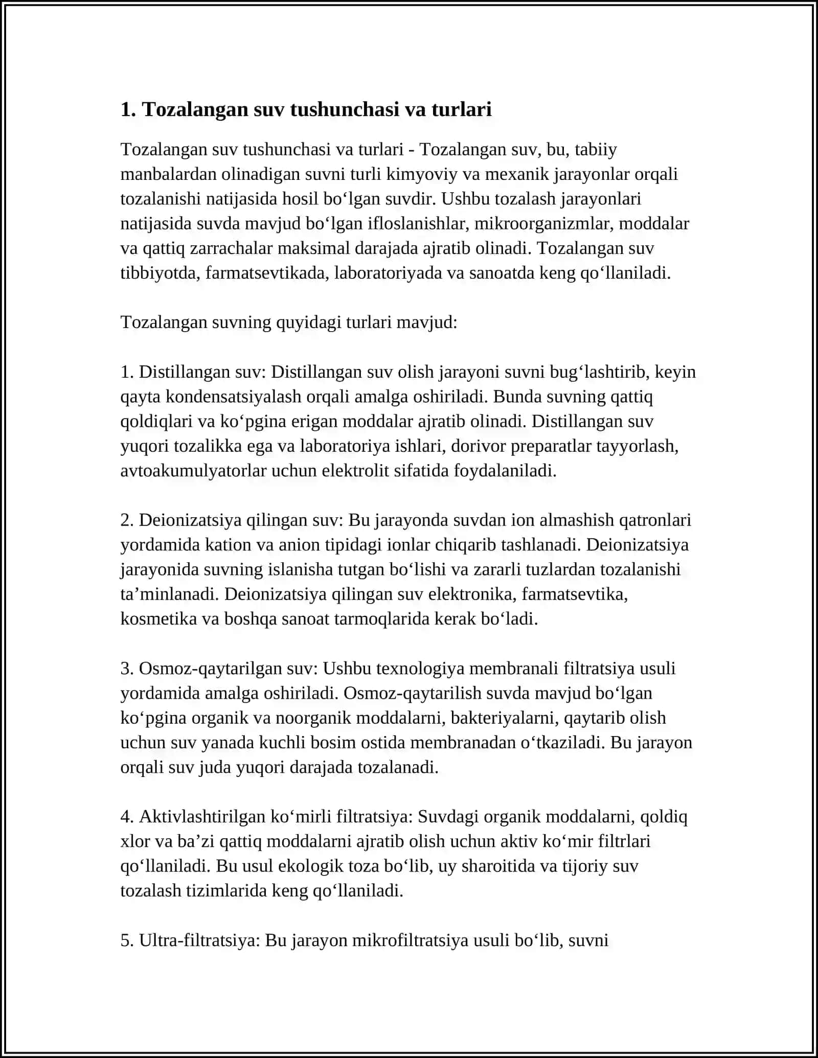 TOZALANGAN SUV.DISTIRLATOR HAQIDA TUSHUNCHA.SUYUQLIKNI QADOQLOVCHI AABOBLQAR 3