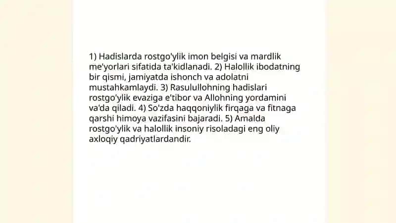 Hadislarda nutq odobi 3