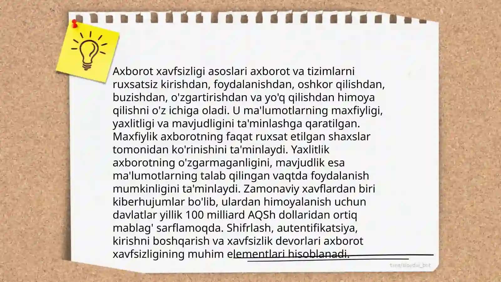 Axborot xavfsizligi asoslari 3