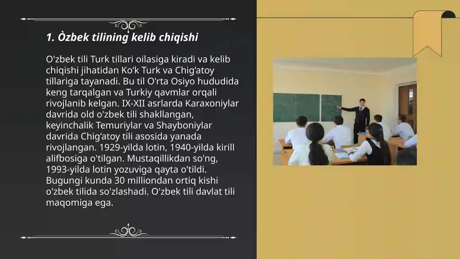 Òzbek tilining taraqqiyot bosqichlari 3