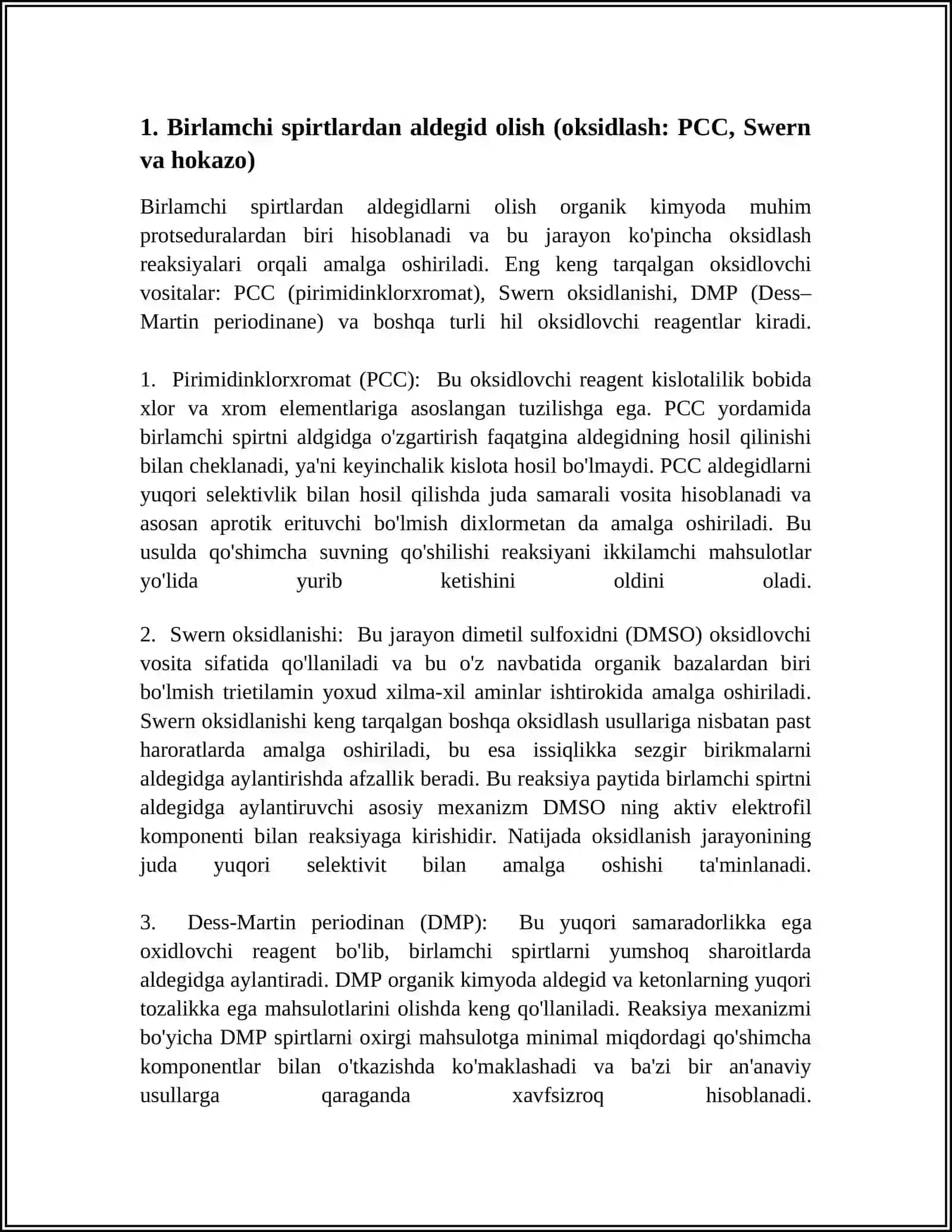 ALDEGID VA KETONLARNI OLINISH USULLARI 3