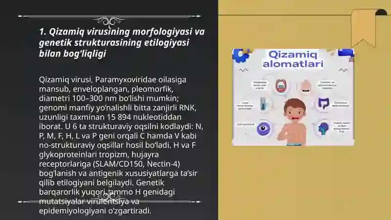 Qizamiq kasalligining etialogiyasi epidemiologiyasi patogenezi va pirofilaktikasi 3