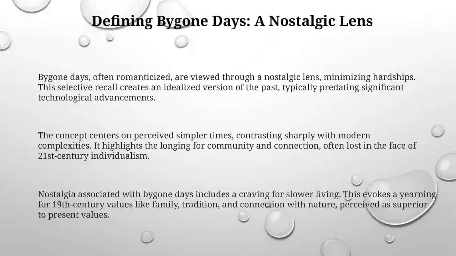 Bygone days and The Alchemist 3