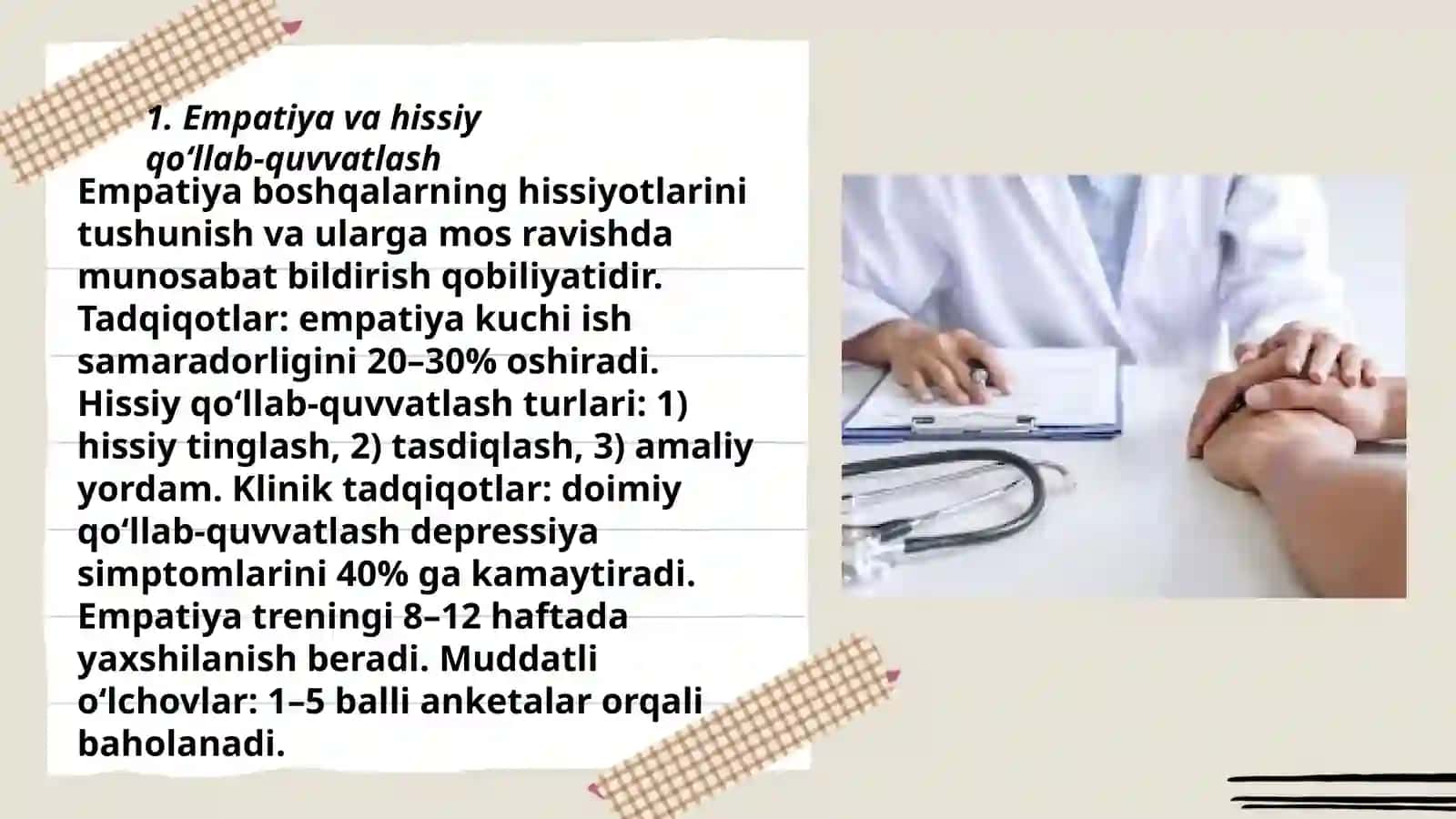 Muloqot. Shifokor va bemor muloqotining psixologik xususiyatlari 3