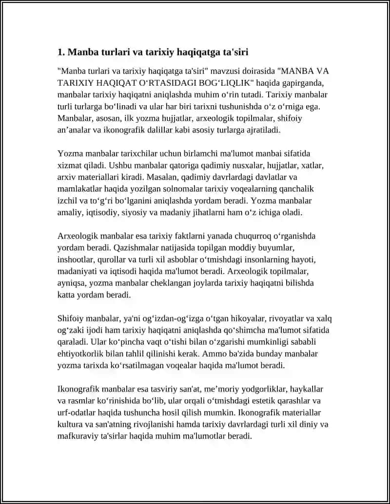 MANBA VA TARIXIY HAQIQAT O‘RTASIDAGI BOG‘LIQLIK 3