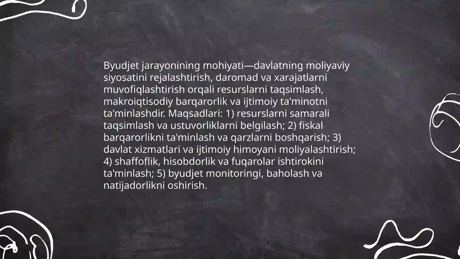 Byudjet jarayoni 3