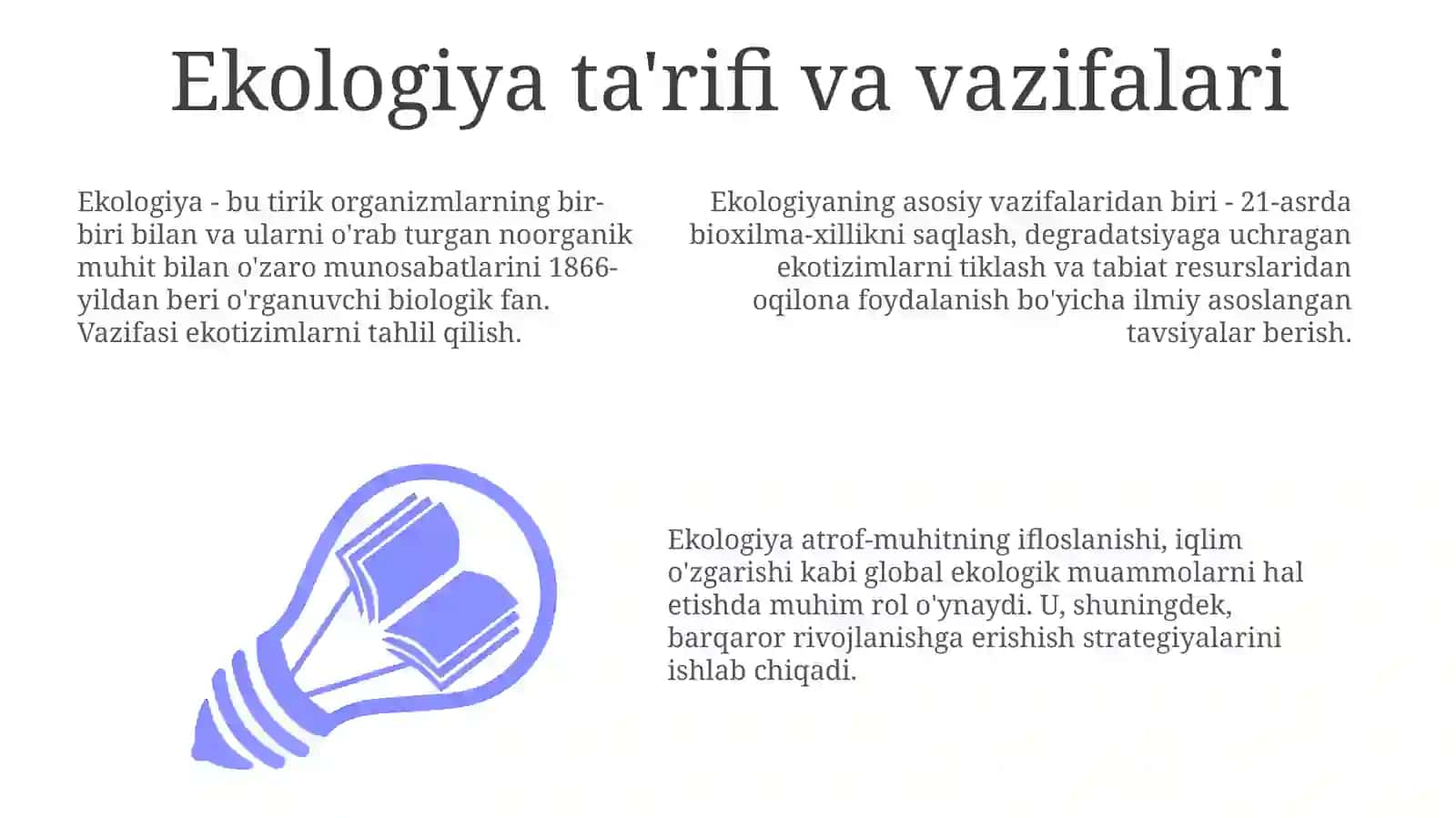 Ekologiya kasbi haqida 3
