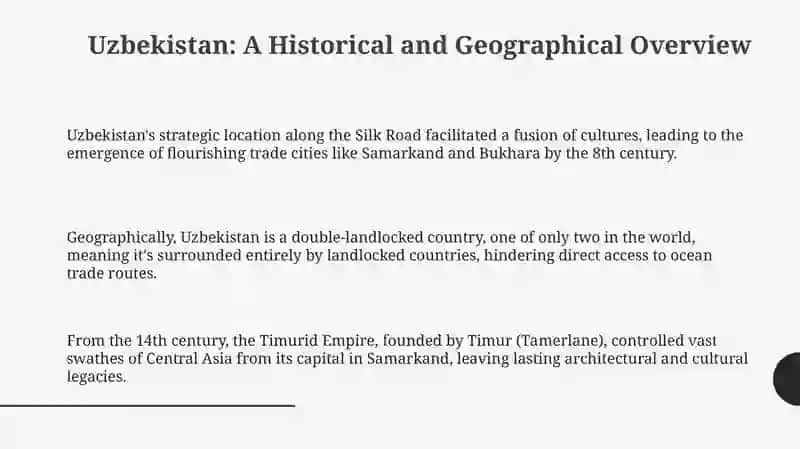 Uzbekistan: A Historical and Geographical Overview 3